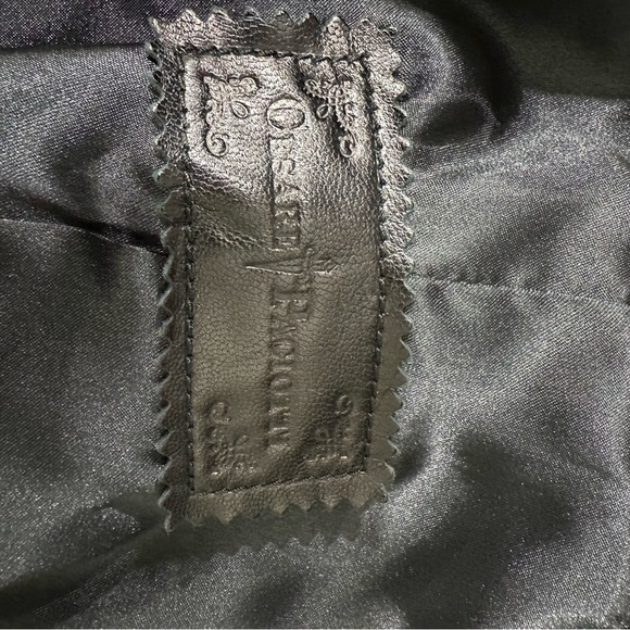 Cesare Paciotti Leopard animal print dagger rabbit fur Moto jacket XS - Picture 15 of 16